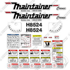 Fits Maintainer H8524 Decal Kit - Crane Safety