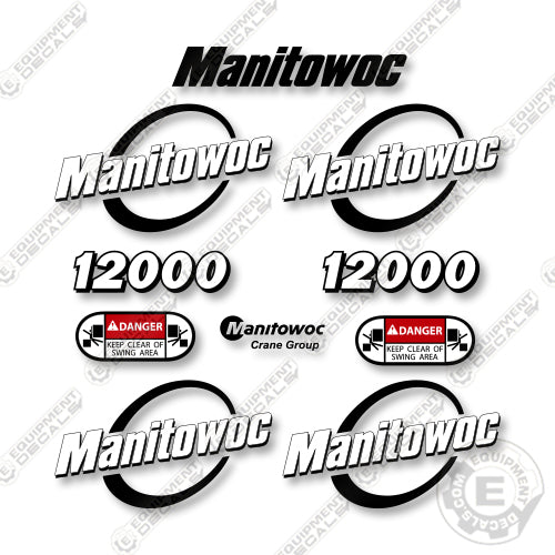 Manitowoc 12000 Decal Kit Crane - Aftermarket Kit