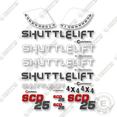 Manitowoc SCD25 Decal Kit Crane - Aftermarket Kit