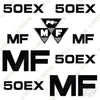 Image of Fits Massey Ferguson 50EX Decal Kit Tractor
