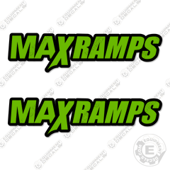 Fits Maxramps Decal Kit Trailer 15" Logos
