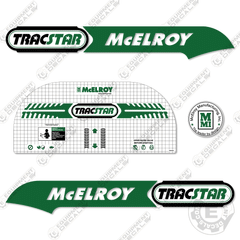 Fits McElroy Tracstar 28 Decal Kit Fusion Machine