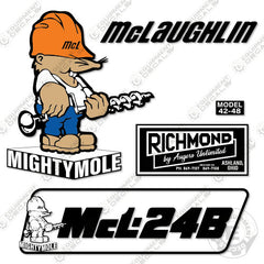 Fits McLaughlin MCL-24B Decal Kit Boring Machine