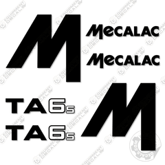 Fits Mecalac TA6S Decal Kit Site Dumper