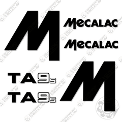 Fits Mecalac TA9S Decal Kit Site Dumper