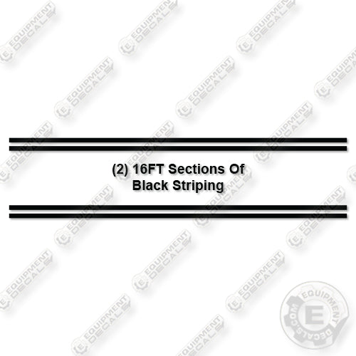 Fits MEGA CORP Striping Decal Kit Water Truck