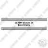 Image of Fits MEGA CORP Striping Decal Kit Water Truck