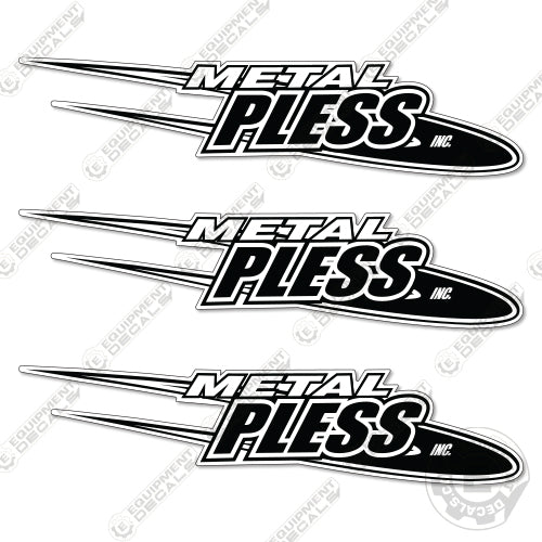 METAL PLESS L3X16 Decal Kit Snow Plow- Aftermarket Kit