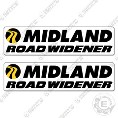 Fits Midland Road Widener Logo Decals (Set of 2)