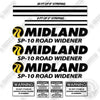 Image of Midland SP-10 Road Widener Decal Kit