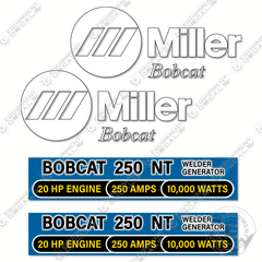 Fits Miller Bobcat 250 NT  Decal Kit Generator Welder