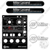 Image of Miller Legend 200LE Decal Kit Welder- Aftermarket Kit