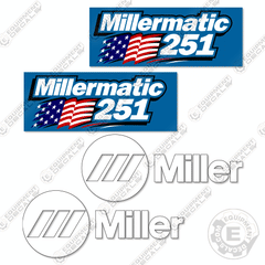 Miller Millermatic 251 Decal Kit Welder- Aftermarket Kit
