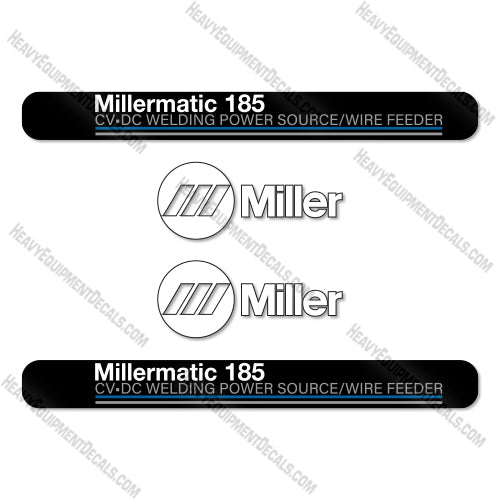 Fits Millermatic 185 Decal Kit Welder