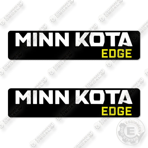 Minn Kota Edge Set of 2 Decal Kit Trolling Motor- Aftermarket Kit