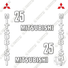 Fits Mitsubishi FGC25 Forklift Decal Kit