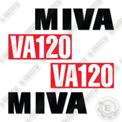 MIVA VA120 Decal Kit Mini Excavator- Aftermarket Kit