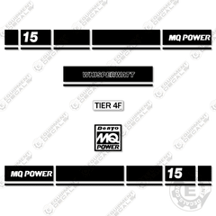 Fits Multiquip Whisperwatt 15 Decal Kit Generator