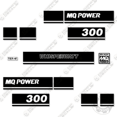 Fits Multiquip Whisperwatt 300 Decal Kit Generator