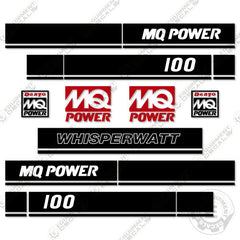 Fits Multiquip DCA100 Decal Kit Generator - MQ Power 100