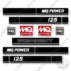 Multiquip MQ Power DCA125 Decal Kit Generator -Aftermarket Kit
