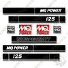 Image of Multiquip MQ Power DCA125 Decal Kit Generator -Aftermarket Kit