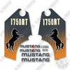 Image of Mustang 1750RT Decal Kit Skid Steer - Grey & Orange- Aftermarket Kit