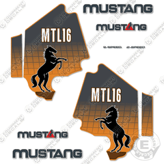 Fits Mustang MTL16 Decal Kit Track Loader (2002-2007)