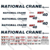Image of Fits National Crane NBT 40 Decal Kit
