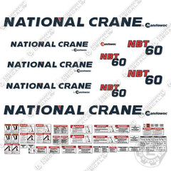 Fits National Crane NBT 60 Decal Kit