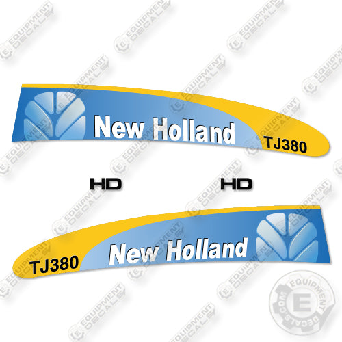 New Holland TJ380 Decal Kit Tractor - New Style - Aftermarket Kit