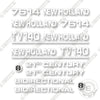 Image of New Holland TV140 Decal Kit Tractor -  Aftermarket Kit