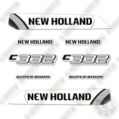 Fits New Holland C332 Decal Kit Compact Track Loader - Custom White/Black