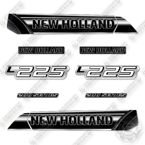 Fits New Holland L225 Decal Kit Skid Steer- Custom Midnight