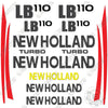 Image of Fits New Holland LB 110 Decal Kit Backhoe Loader