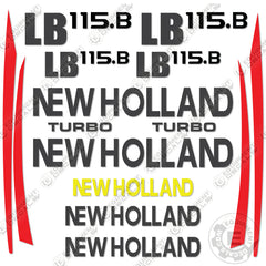 Fits New Holland LB 115.B Decal Kit Backhoe Loader