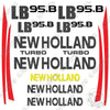 Image of Fits New Holland LB 95.B Decal Kit Backhoe Loader