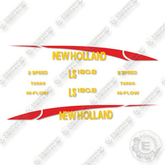 New Holland LS180.B Decal Kit Skid Steer Loader- Aftermarket Kit