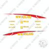 Image of Fits New Holland LS190 B Decal Kit Skid Steer