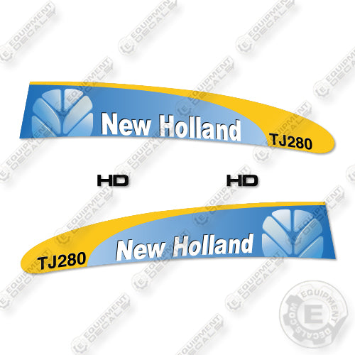 New Holland TJ280 Decal Kit Tractor - New Style-  Aftermarket Kit