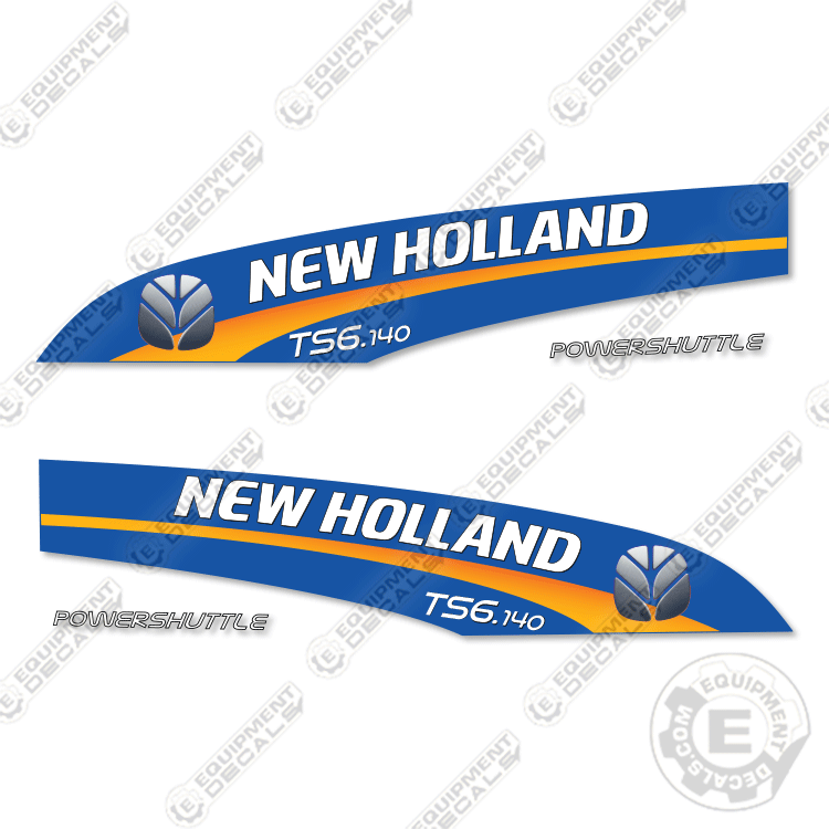 Fits New Holland TS6.140 Decal Kit Tractor - BLUE BACKGROUND