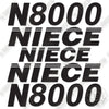 Image of Fits Niece N8000 Decal Kit Water Truck