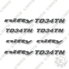 Nifty TD34TN Decal Kit Lift - Aftermarket Kit