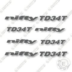 Nifty TD34T Decal Kit Lift - Aftermarket Kit