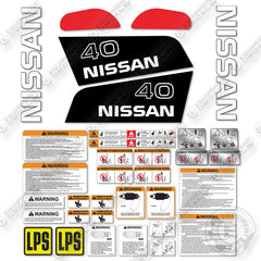 Fits Nissan 40 Full Decal Kit Forklift