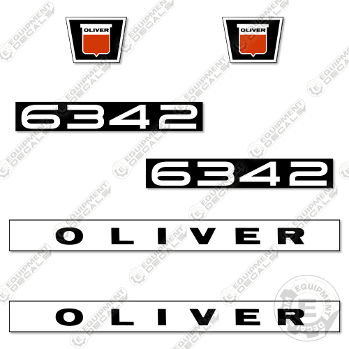 Fits Oliver 6342 Decal Kit Plow