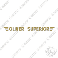 Fits Oliver Superior Logo Decal Kit 53" x 3"