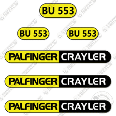 Fits Palfinger BU553 Decal Kit Forklift