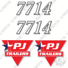 Image of Fits PJ Trailers 7714 Decal Kit Trailer