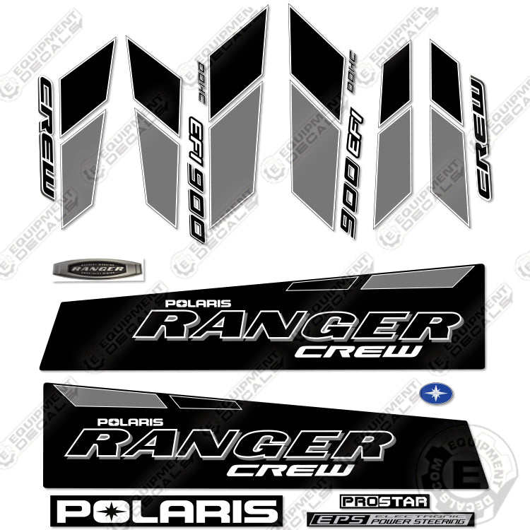 Fits Polaris Ranger 900-6 EFI Crew Decal Kit UTV - Back